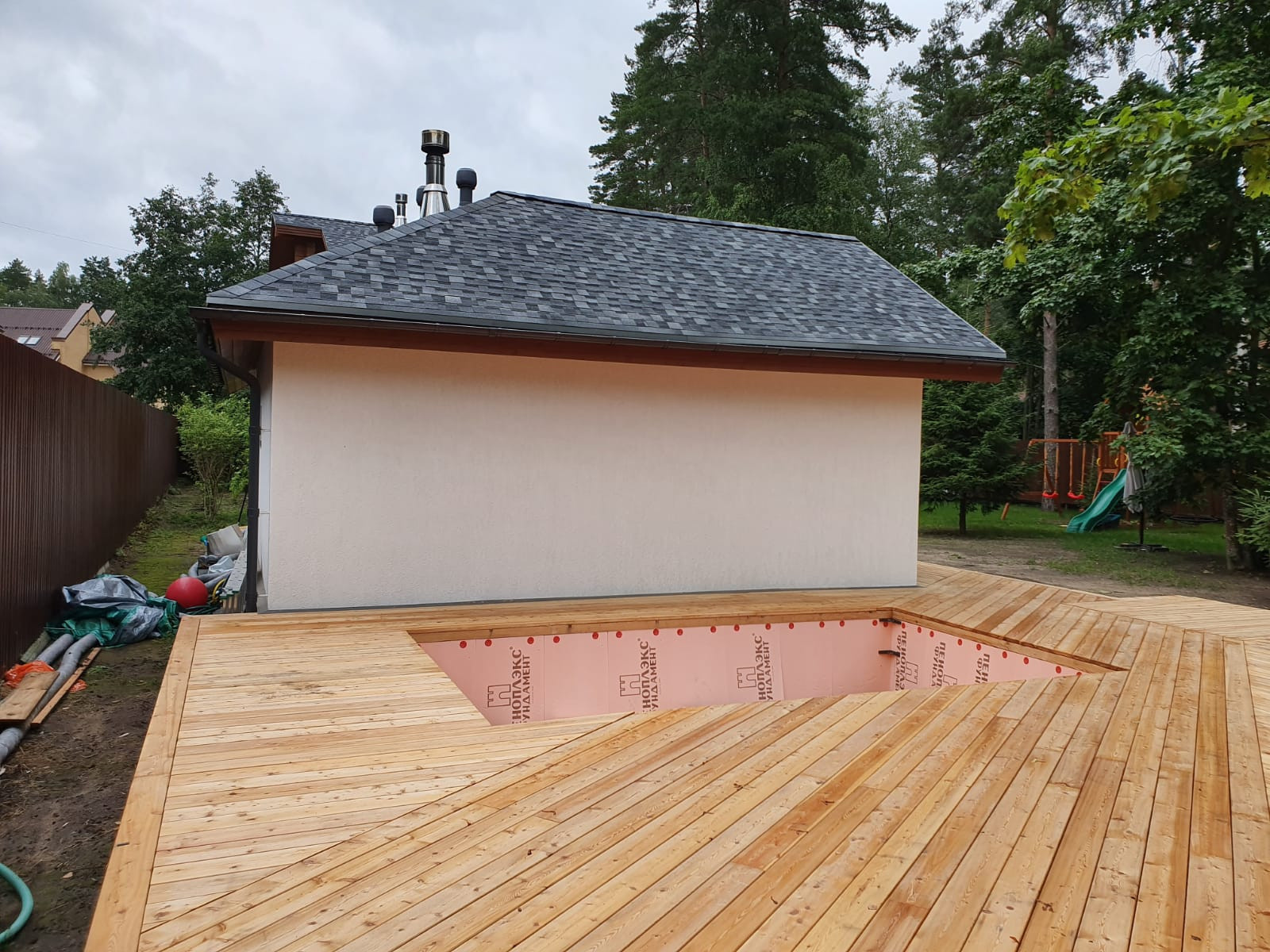 Проект наружных террас в Зеленогорске .