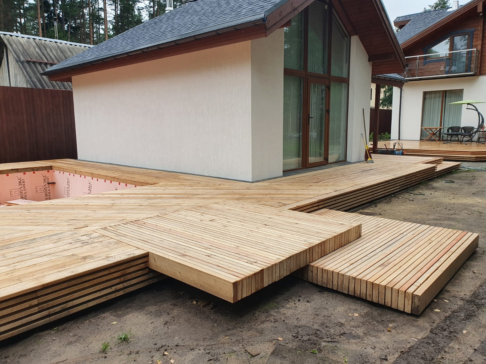 Проект наружных террас в Зеленогорске .