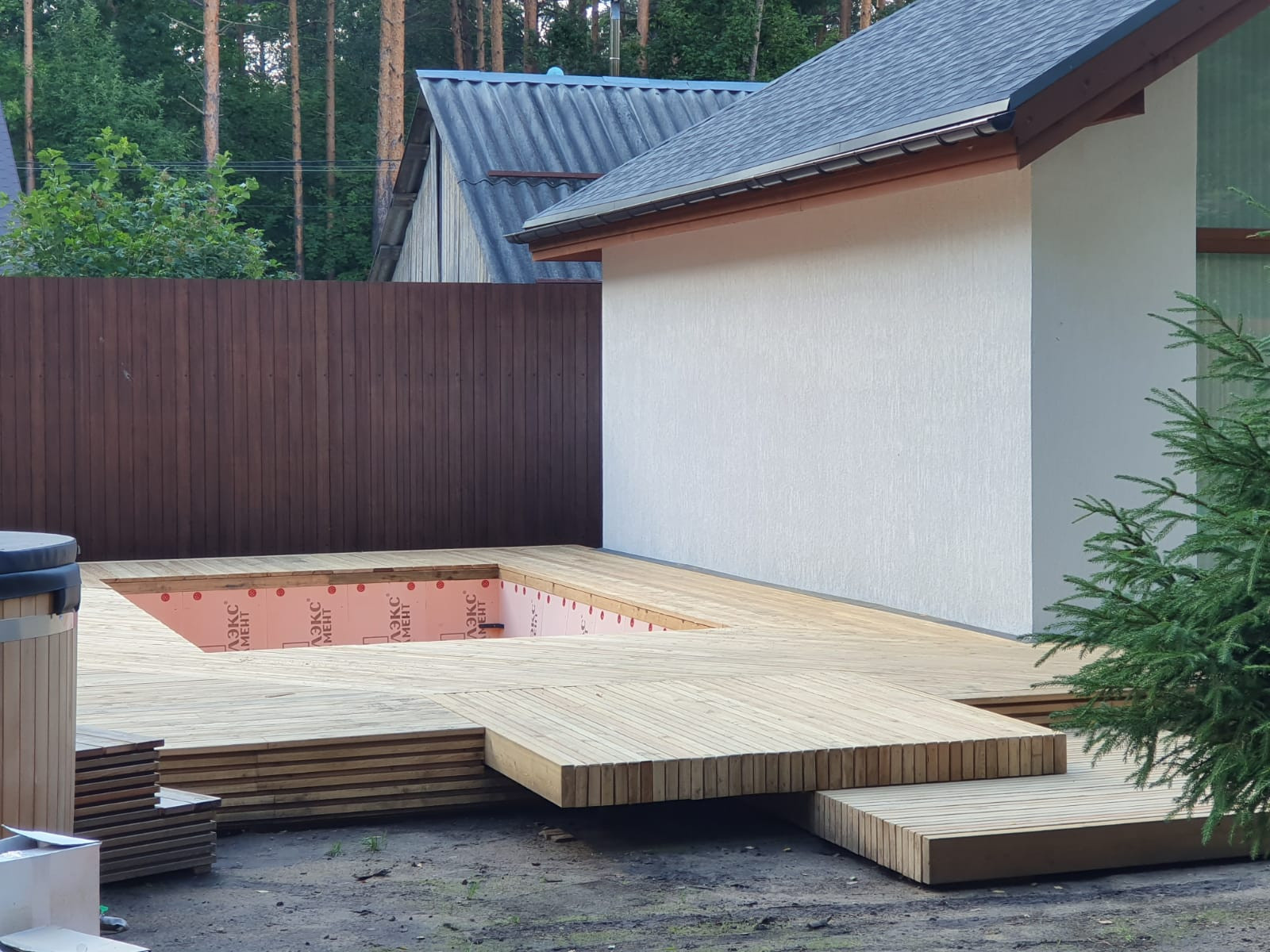 Проект наружных террас в Зеленогорске .