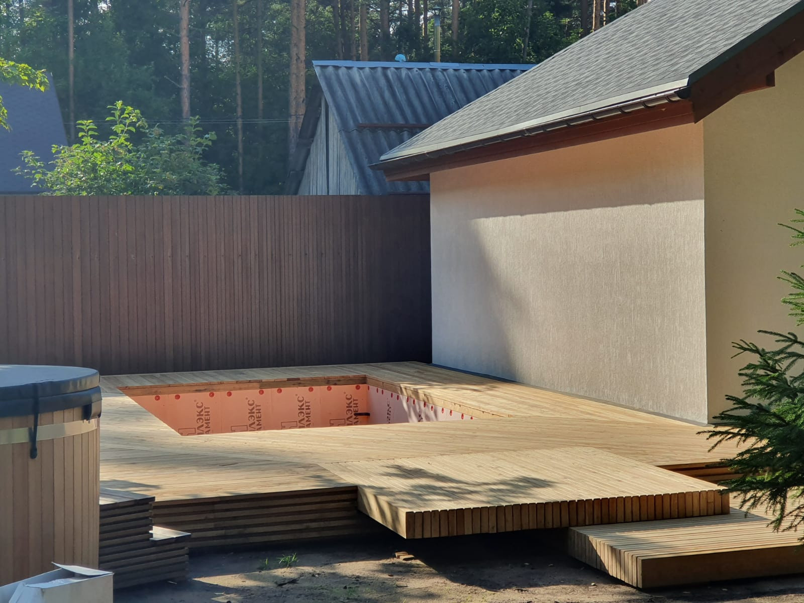 Проект наружных террас в Зеленогорске .