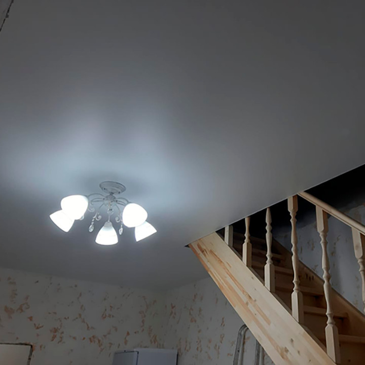 Обложка проекта: Натяжные потолки в коттедже