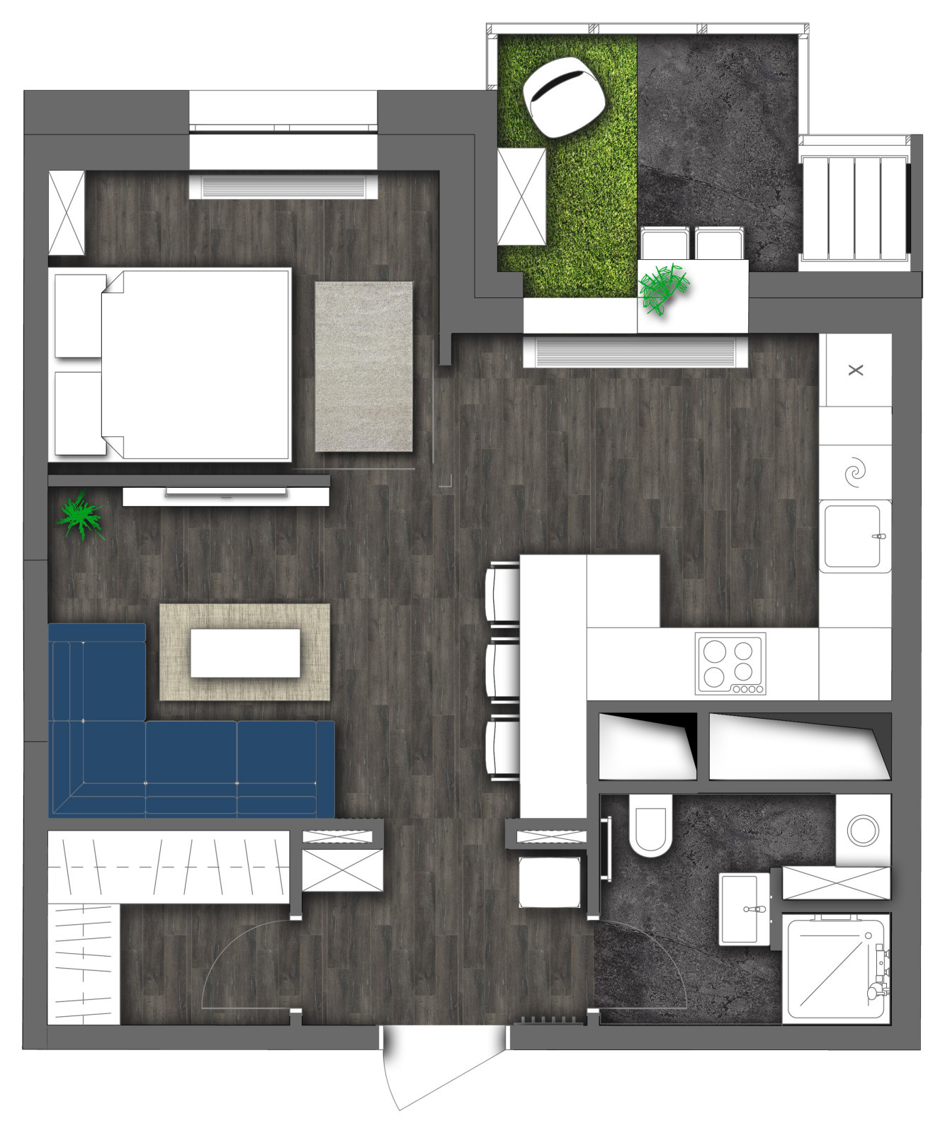 Квартира "Ботанический life" 46 кв.м.