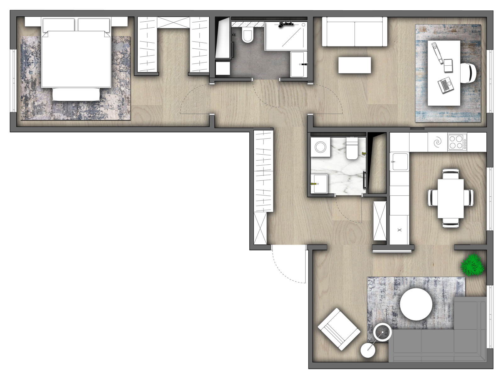 Квартира ЖК "Римского-Корсакова, 11" 86 кв.м.