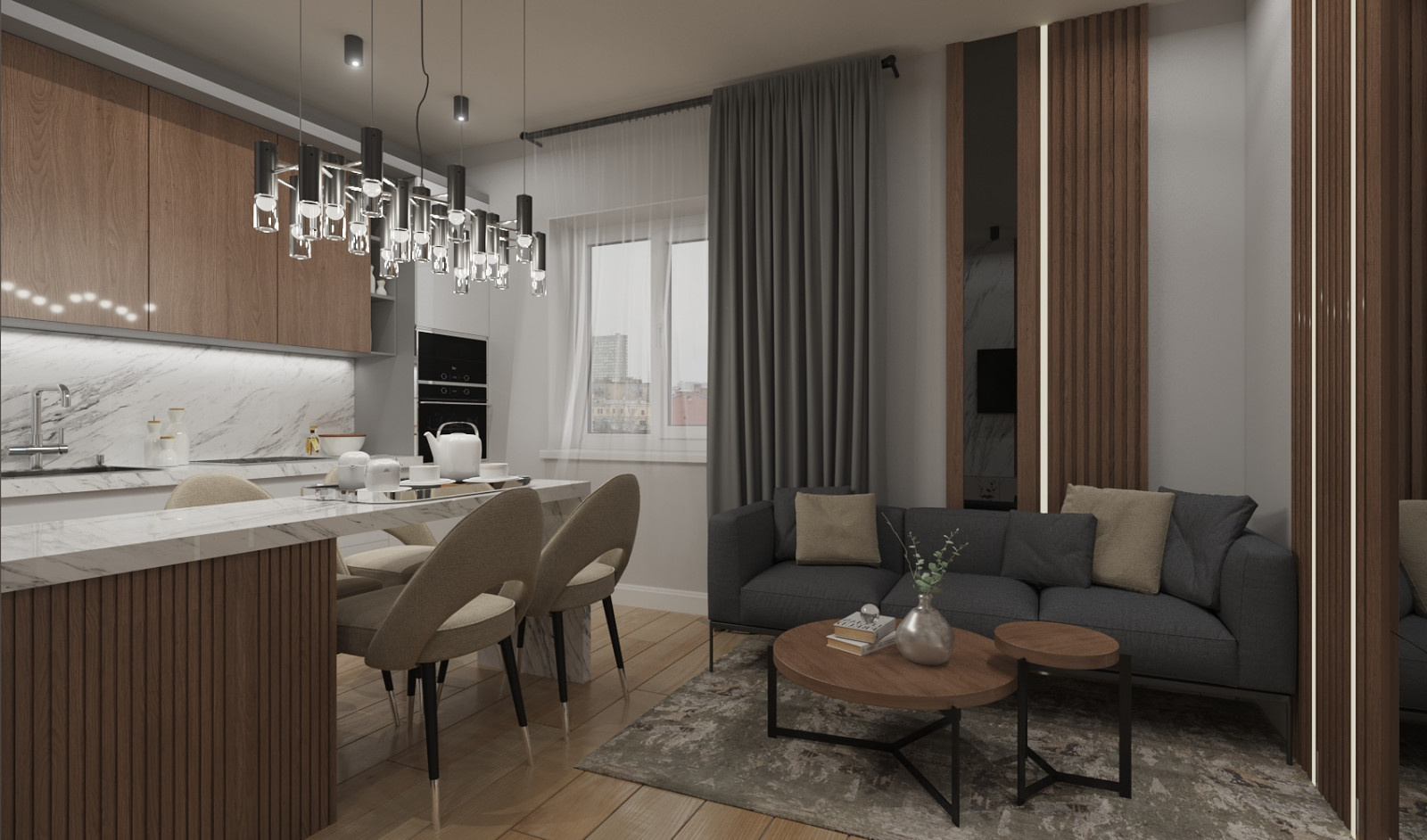 Кухня-гостиная