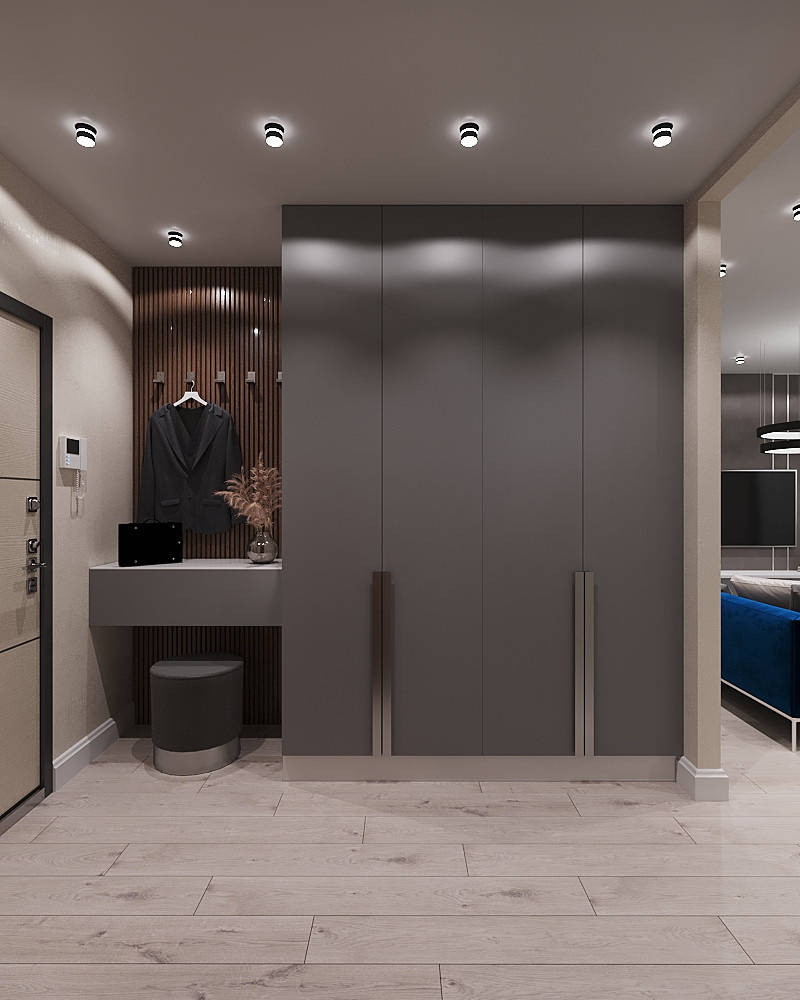 Однокомнатная квартира в стиле контемпорари