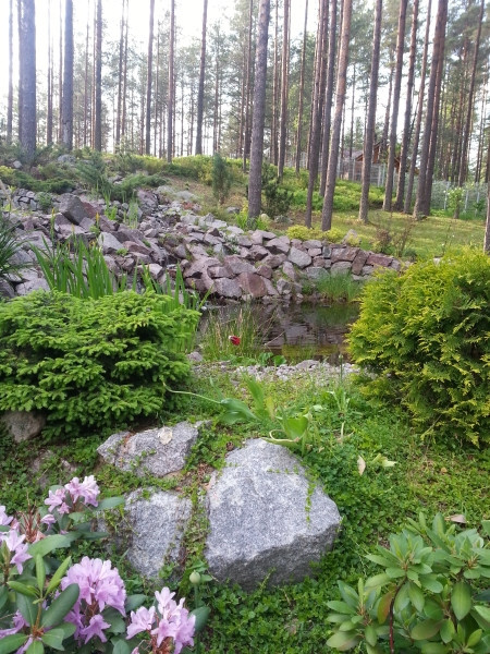 Декоративный водоём в п. Медное озеро