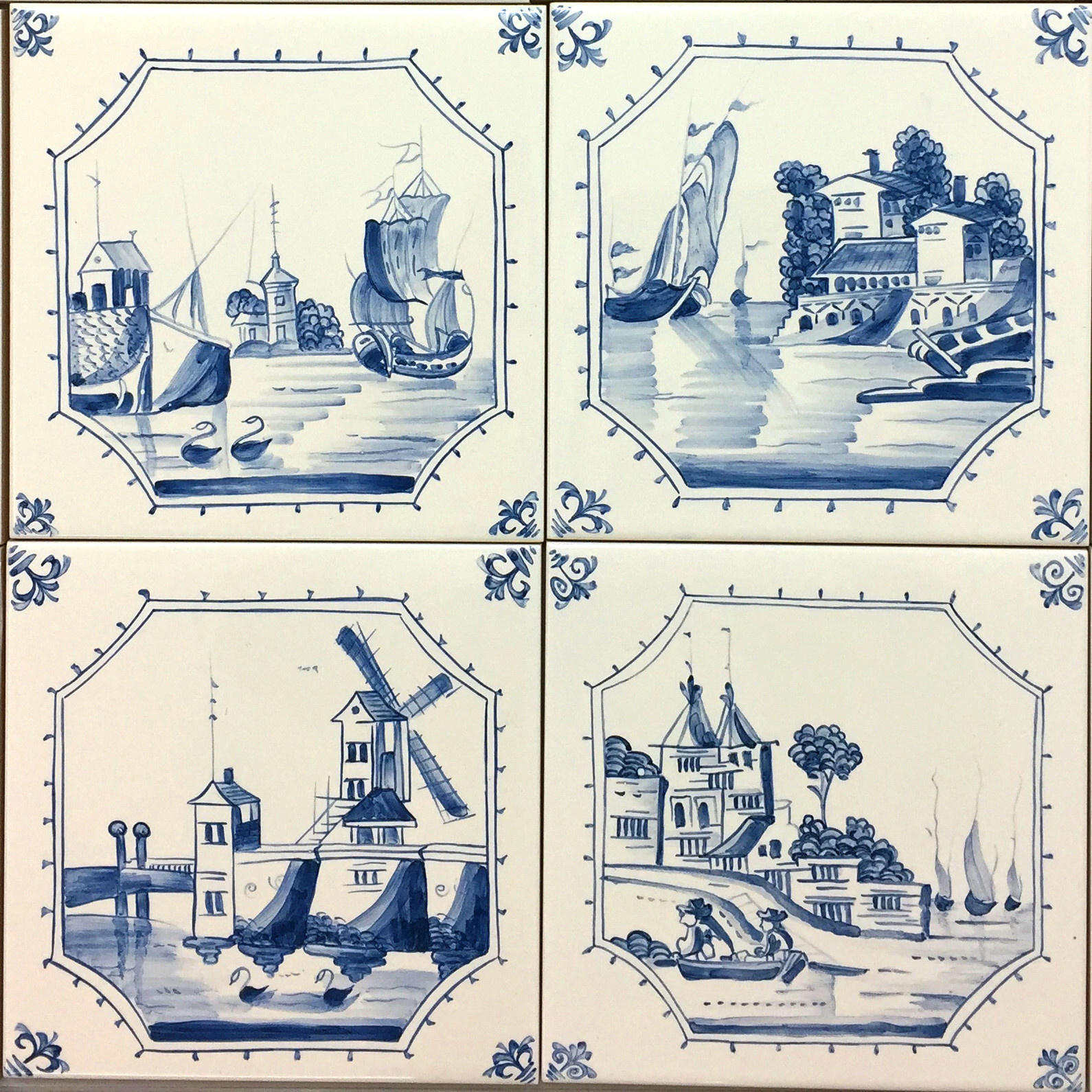 Роспись плитки в голландском стиле