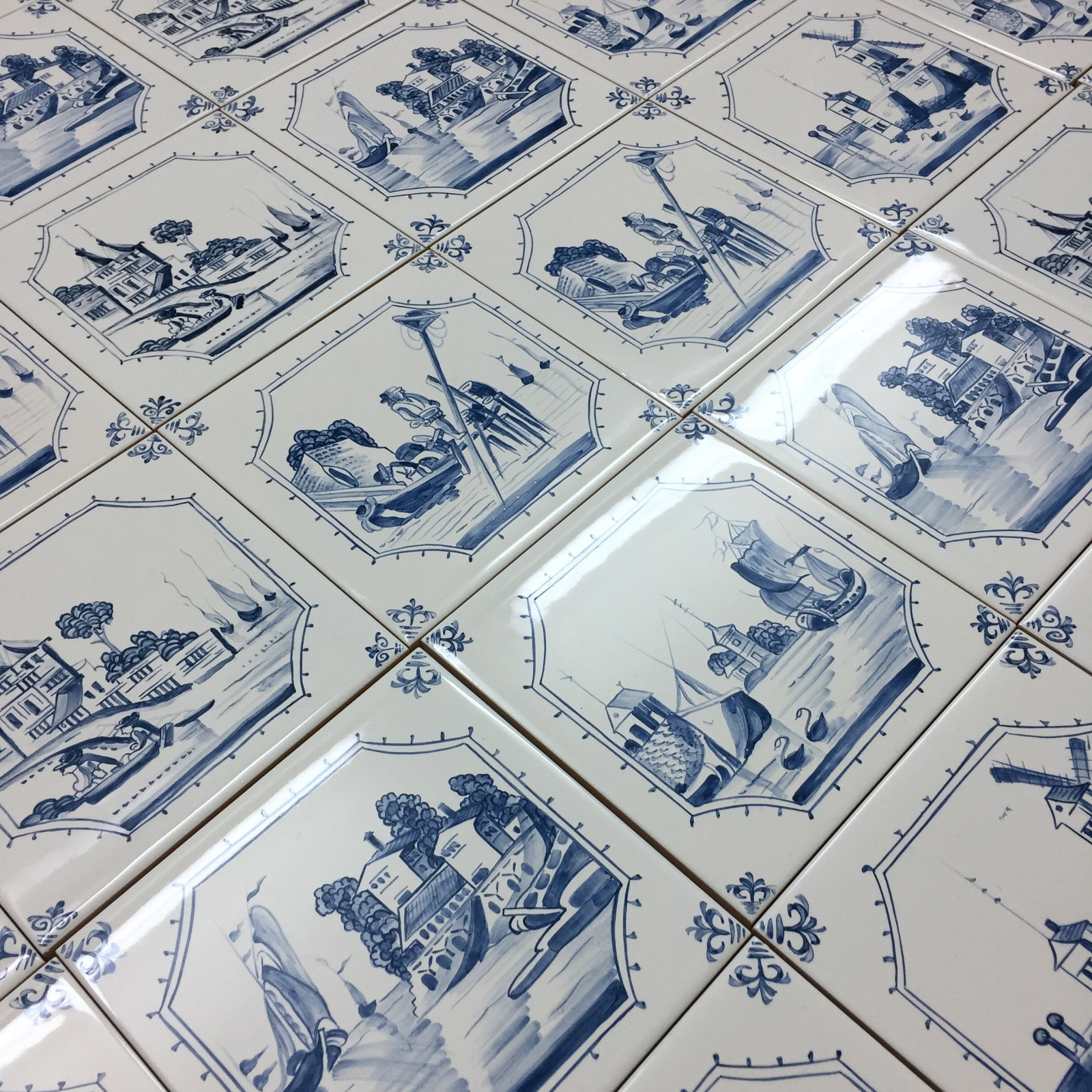 Роспись плитки в голландском стиле