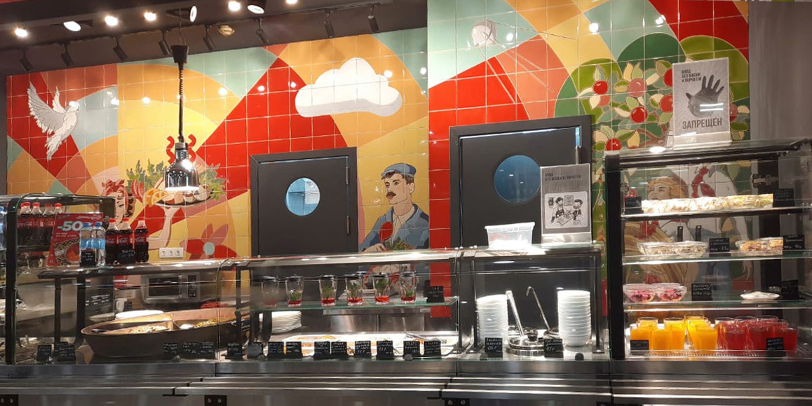 Панно для ресторана «Большая Ложка»