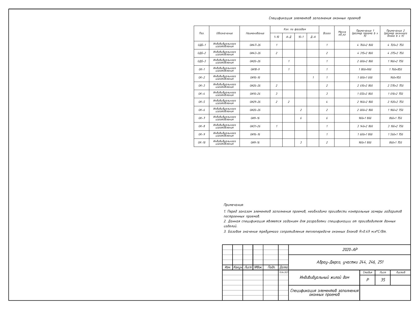 Пример разработки рабочего прокетк. Раздел АР - архитектурные решения.