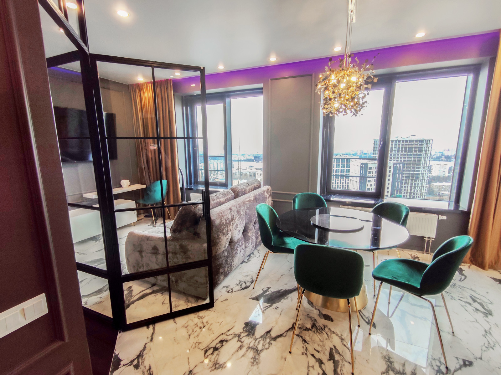 Дизайнерский ремонт квартиры-студии "под ключ"