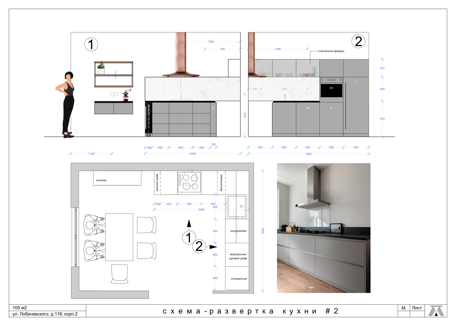 Раработка кухонной стены
