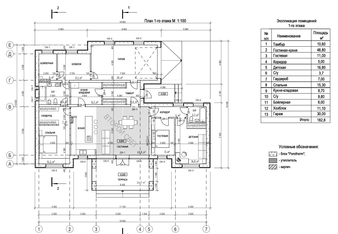 Проект индивидуального дома в городе Истра