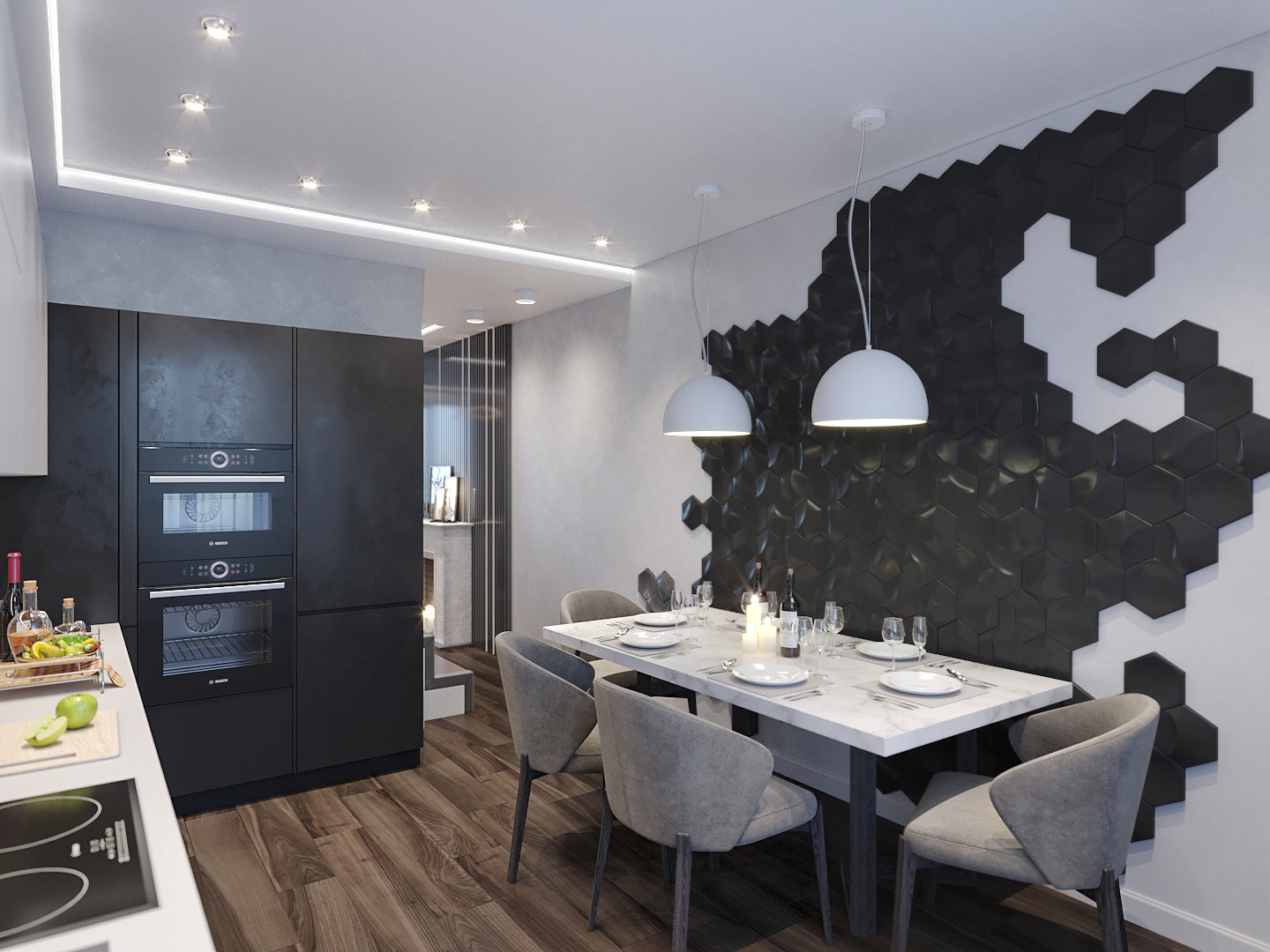 Дизайн интерьера таунхауса (дер.Глазково)