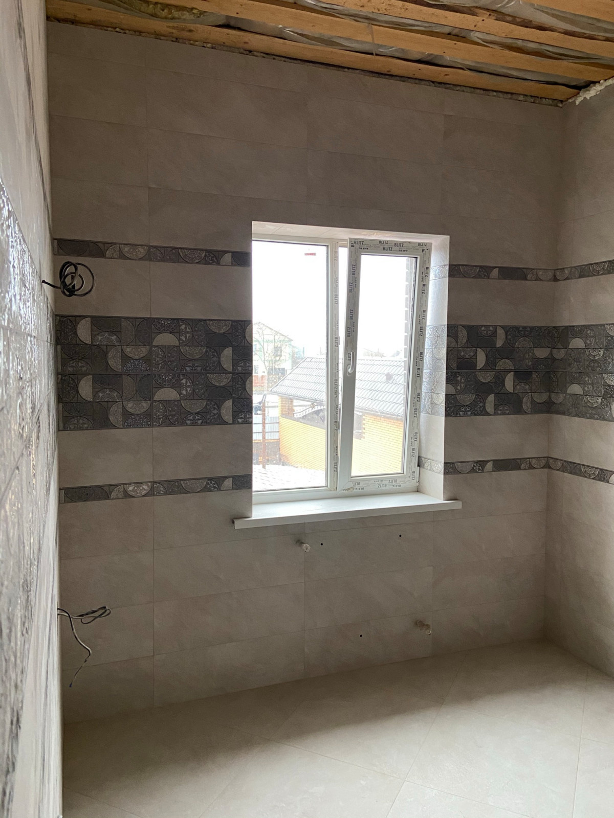 Укладка керамогранита в ваной