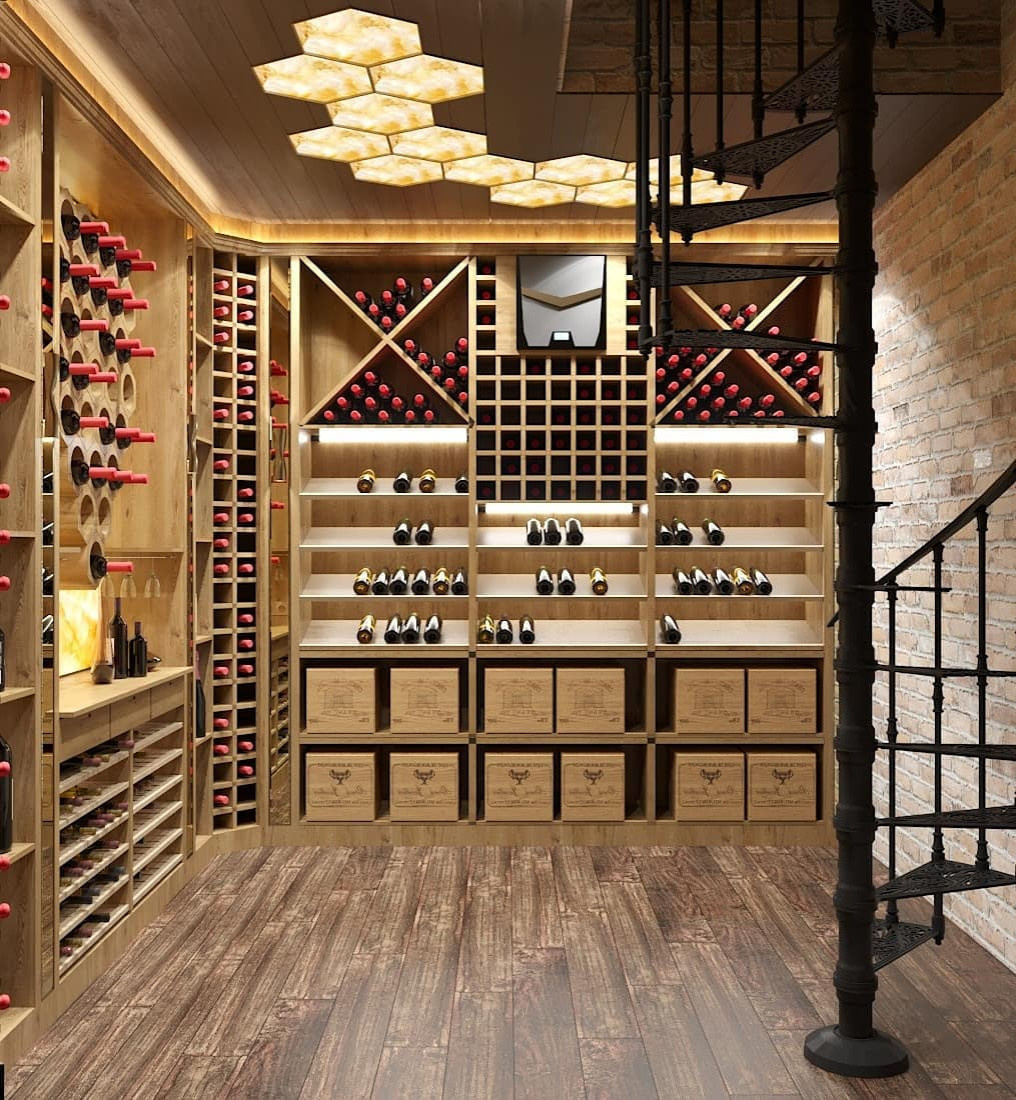 Винный погреб в загородном доме