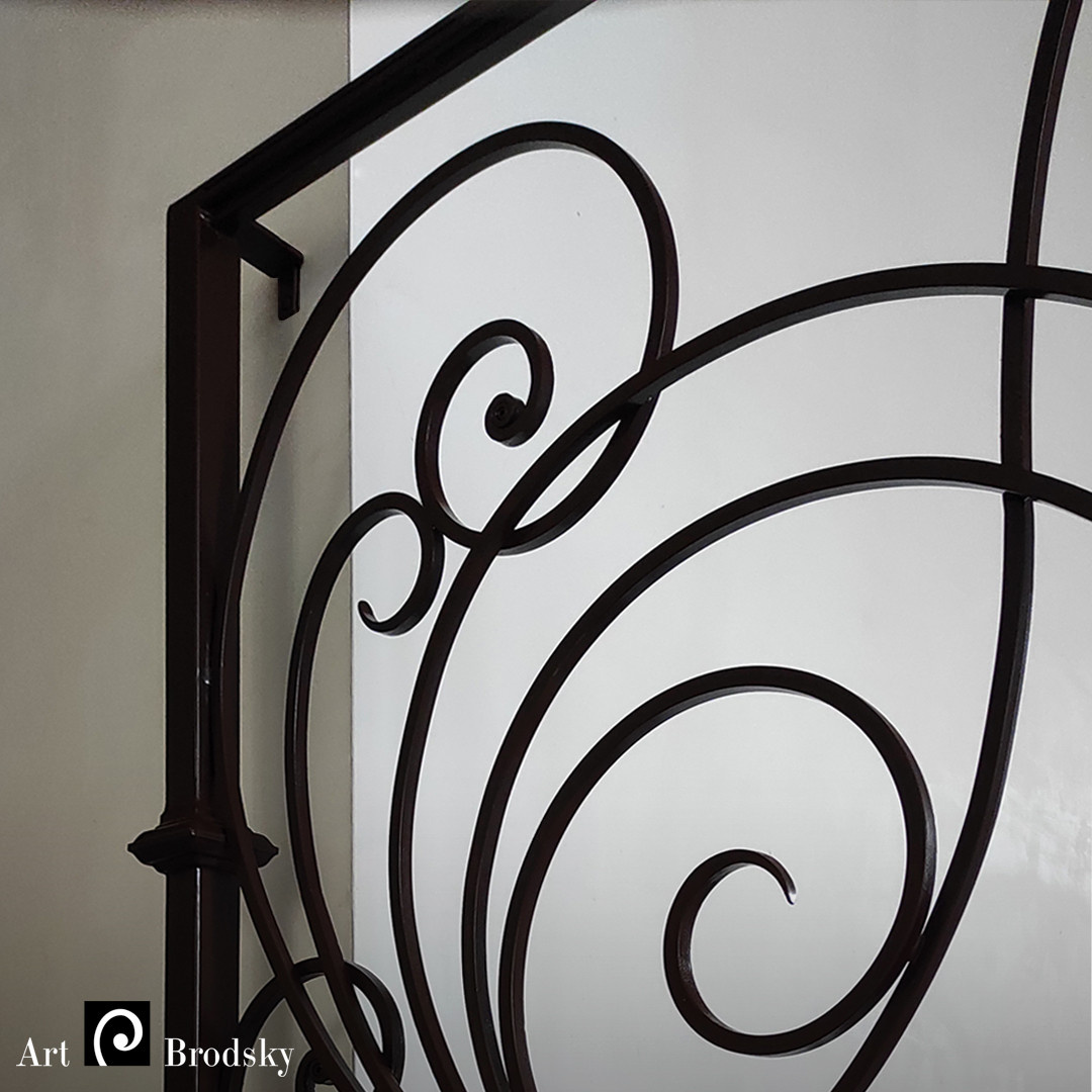 Легкие кованые перила для лестницы