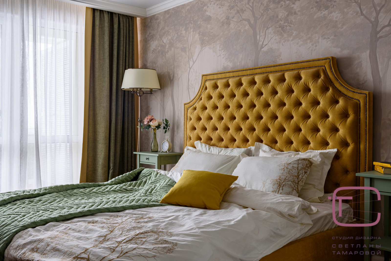 Дизайн интерьера спальни в ЖК Арбековская застава