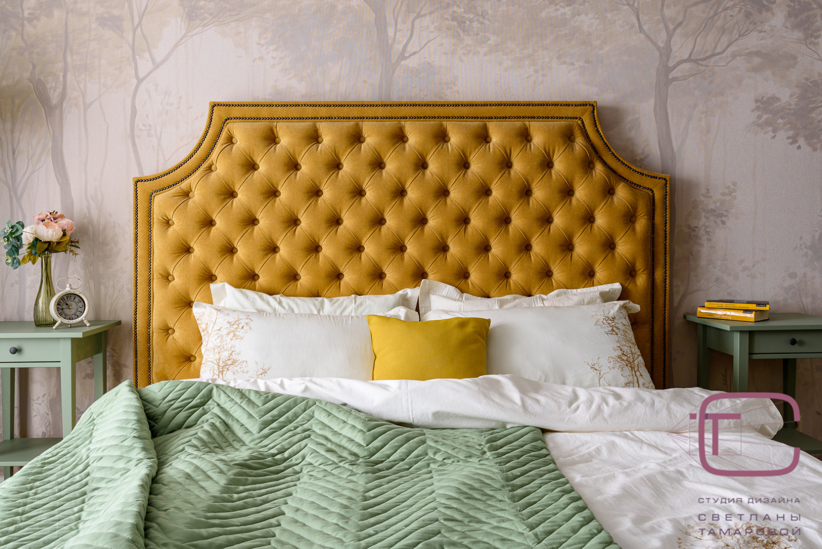 Дизайн интерьера спальни в ЖК Арбековская застава