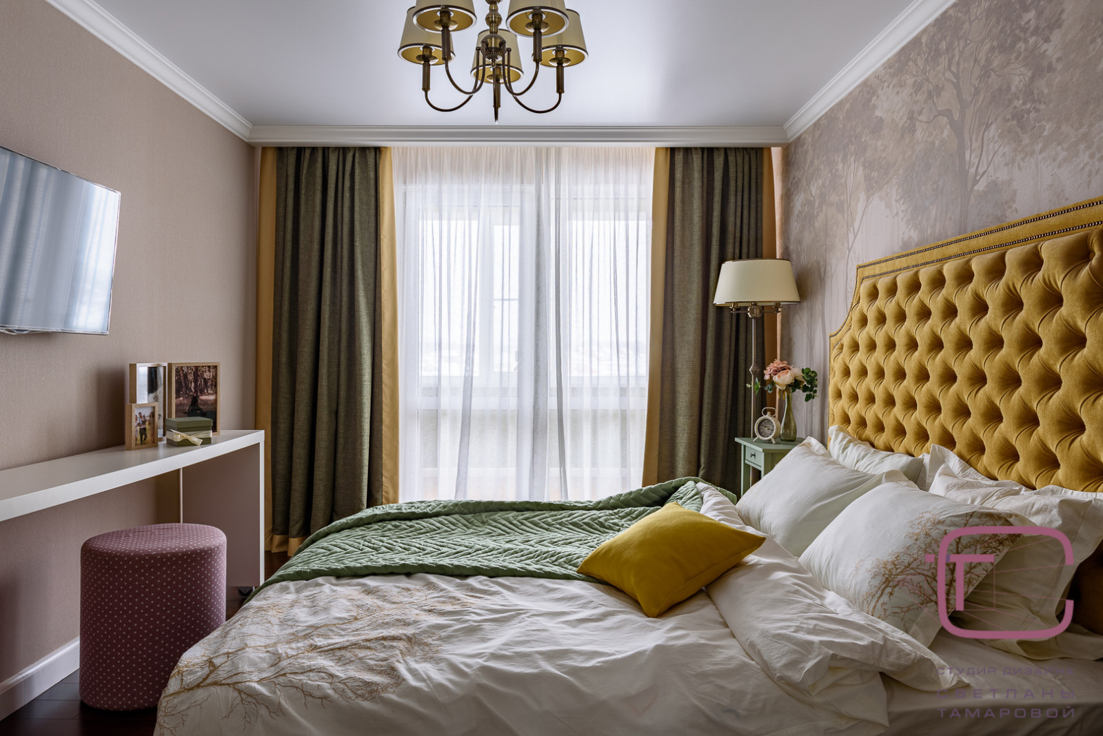 Дизайн интерьера спальни в ЖК Арбековская застава