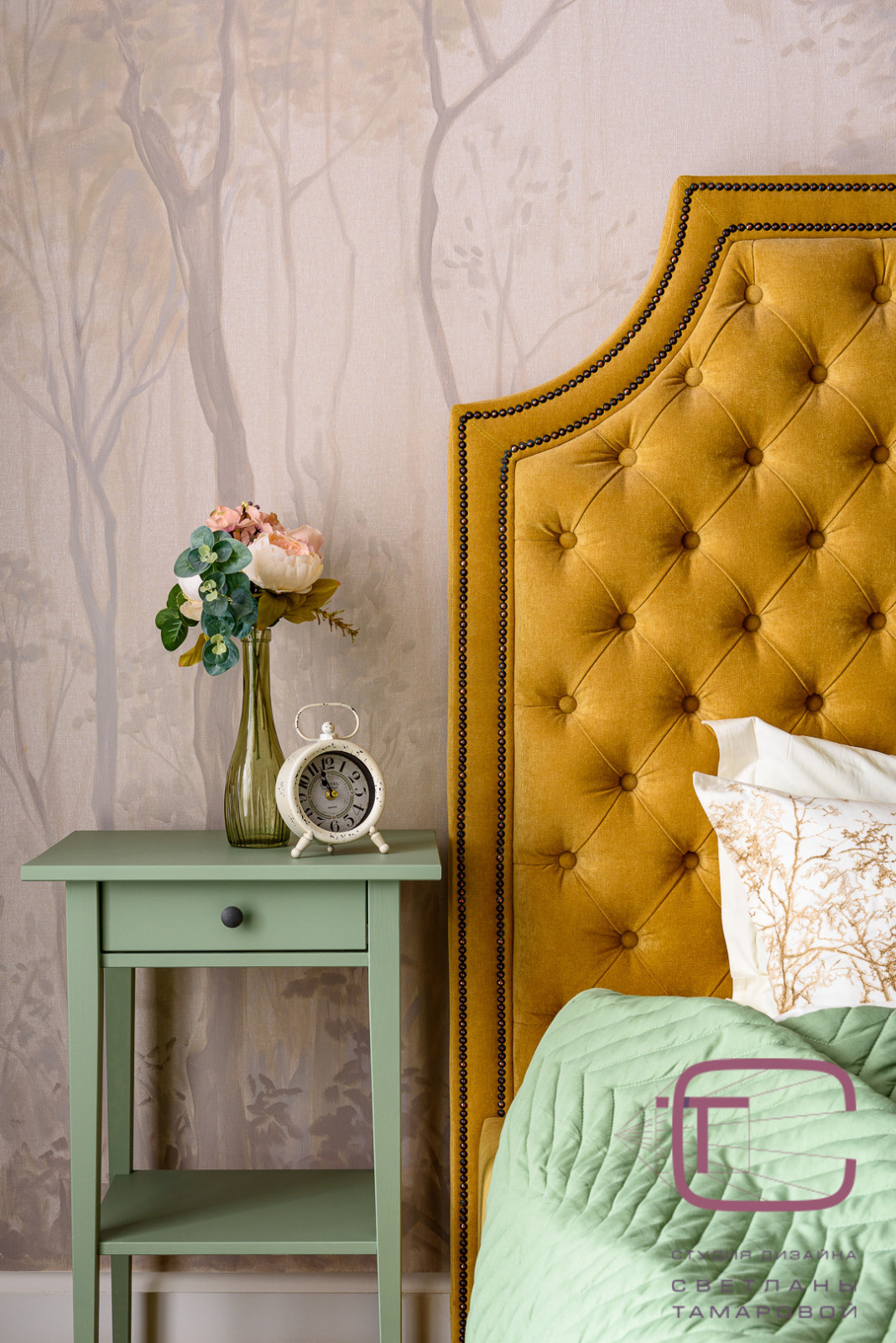 Дизайн интерьера спальни в ЖК Арбековская застава