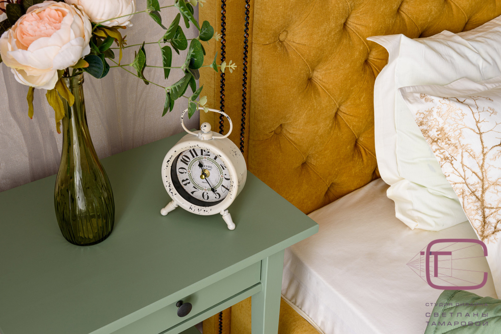 Дизайн интерьера спальни в ЖК Арбековская застава