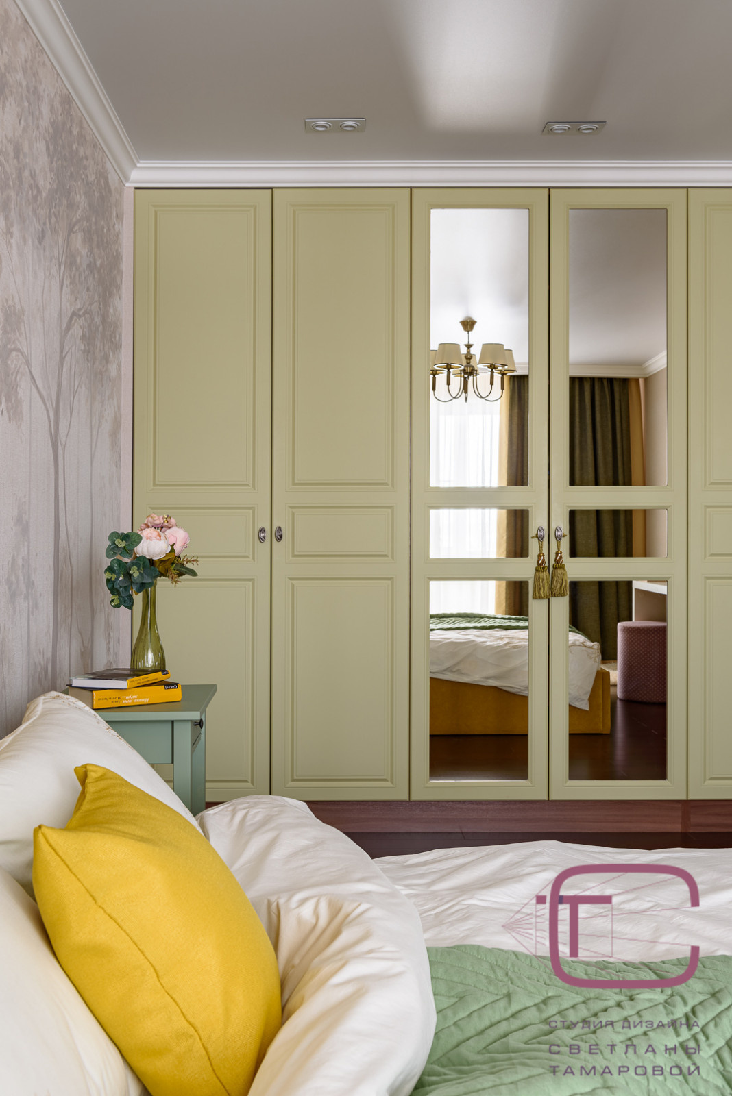 Дизайн интерьера спальни в ЖК Арбековская застава