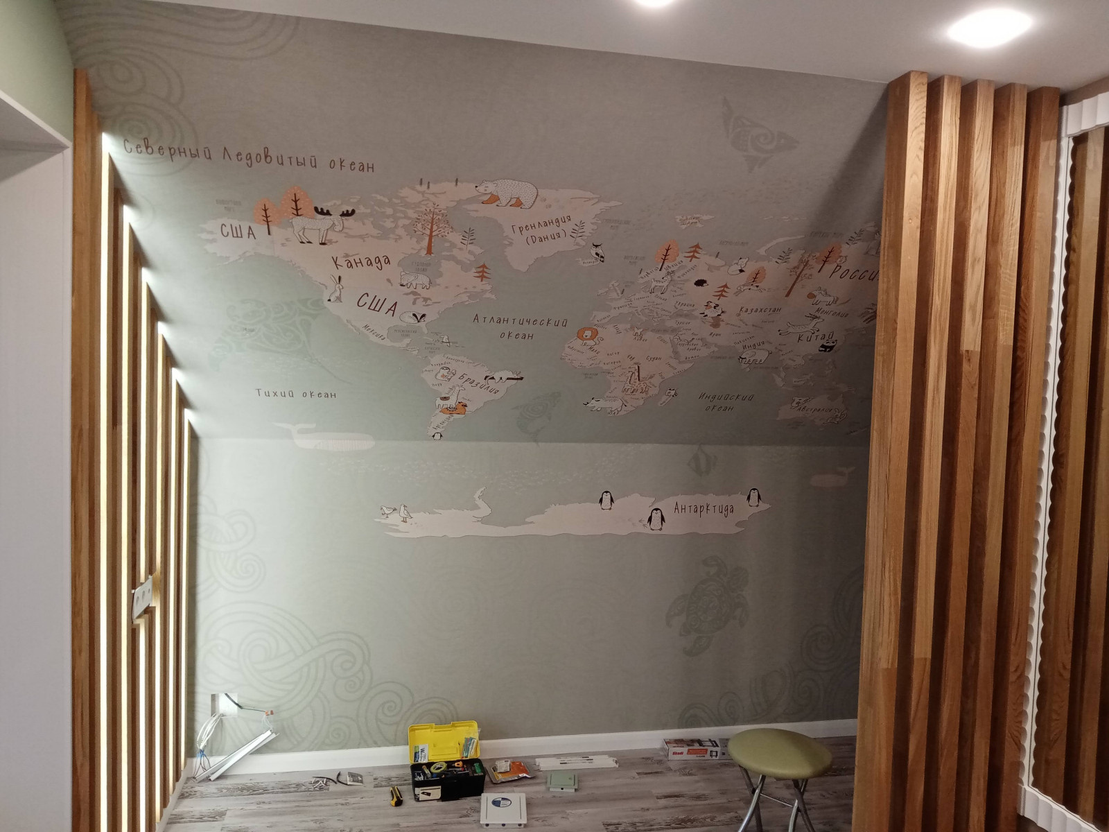 детская на мансардном этаже