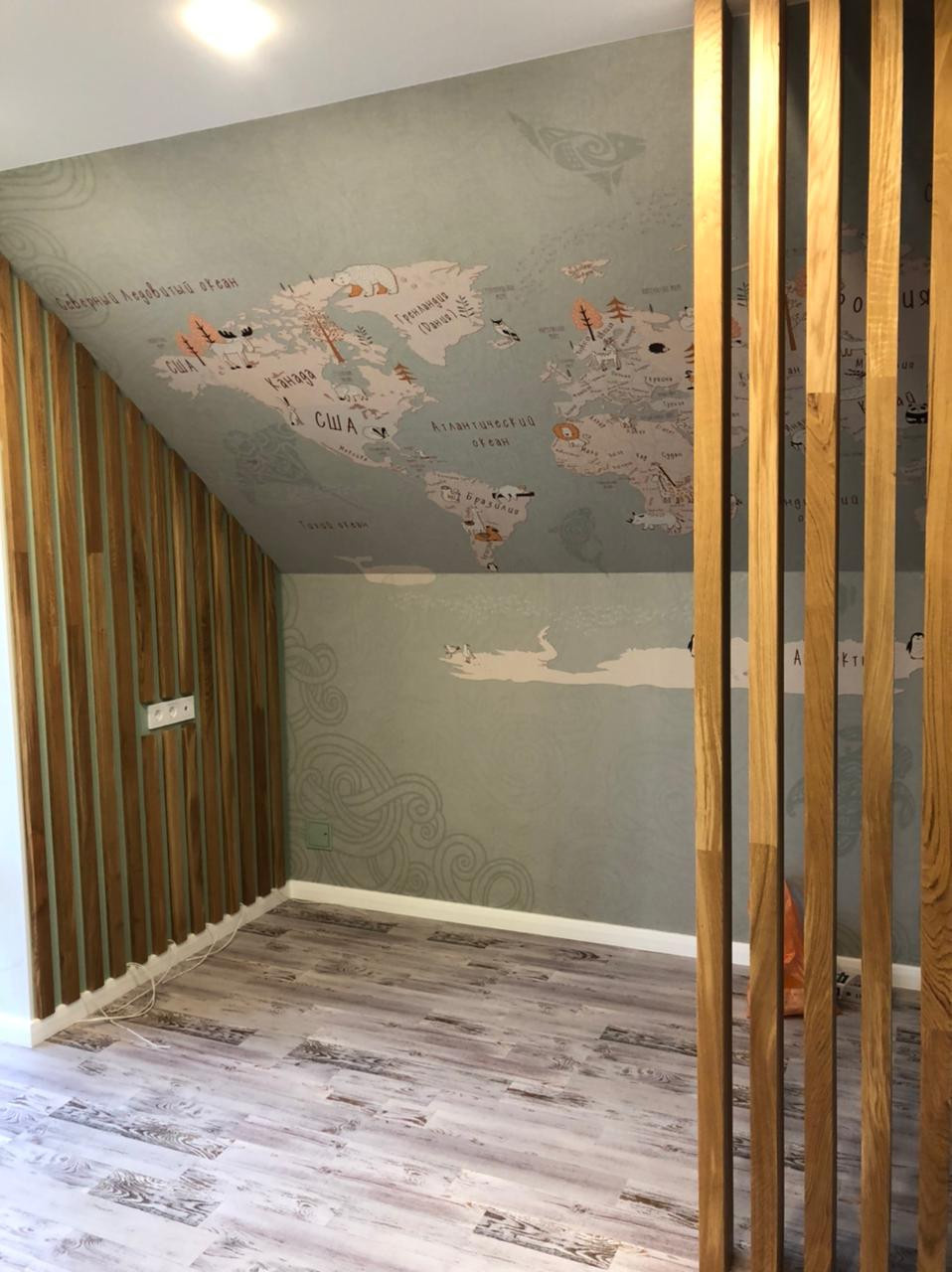 детская на мансардном этаже