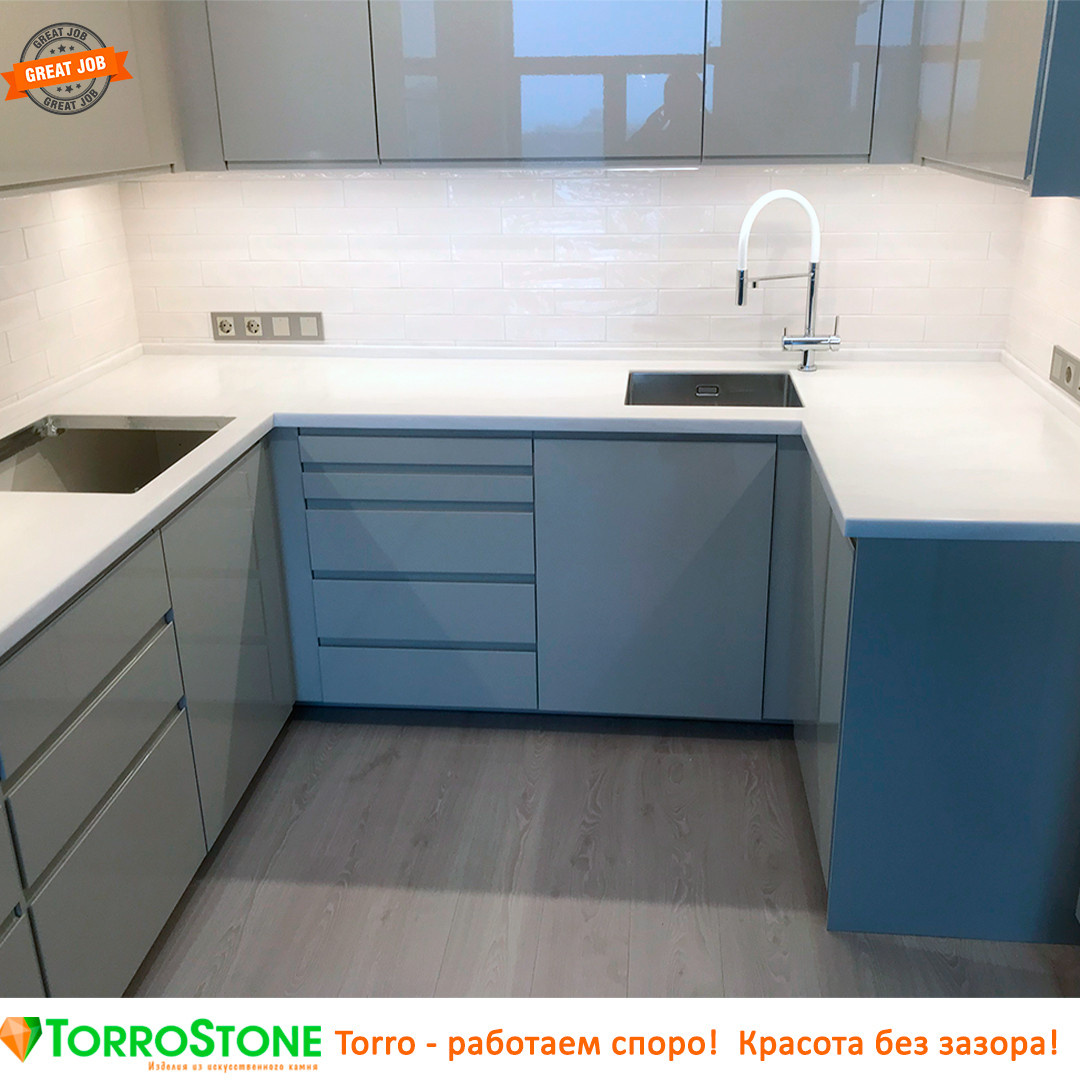 Кухня #ikea – столешница #torrostone