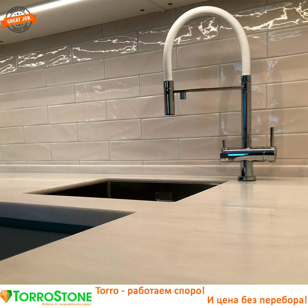 Кухня #ikea – столешница #torrostone