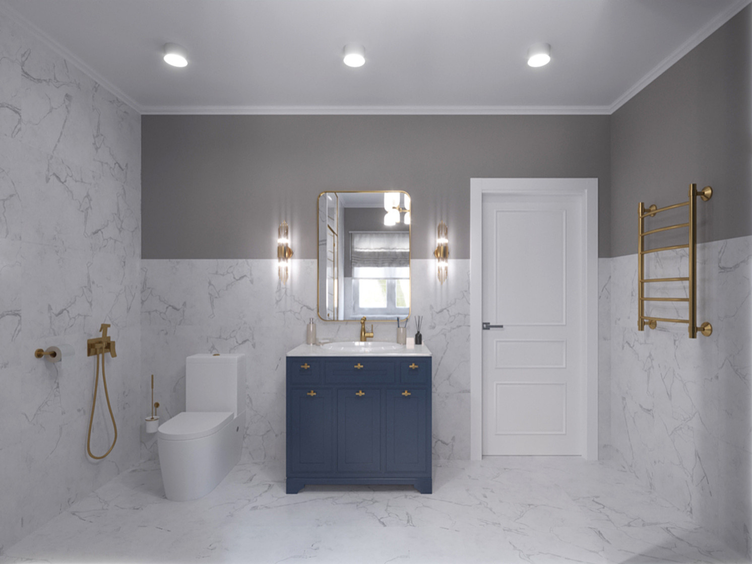 Санузел с постирочной