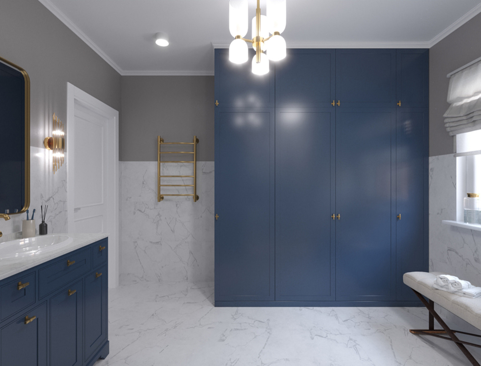 Санузел с постирочной