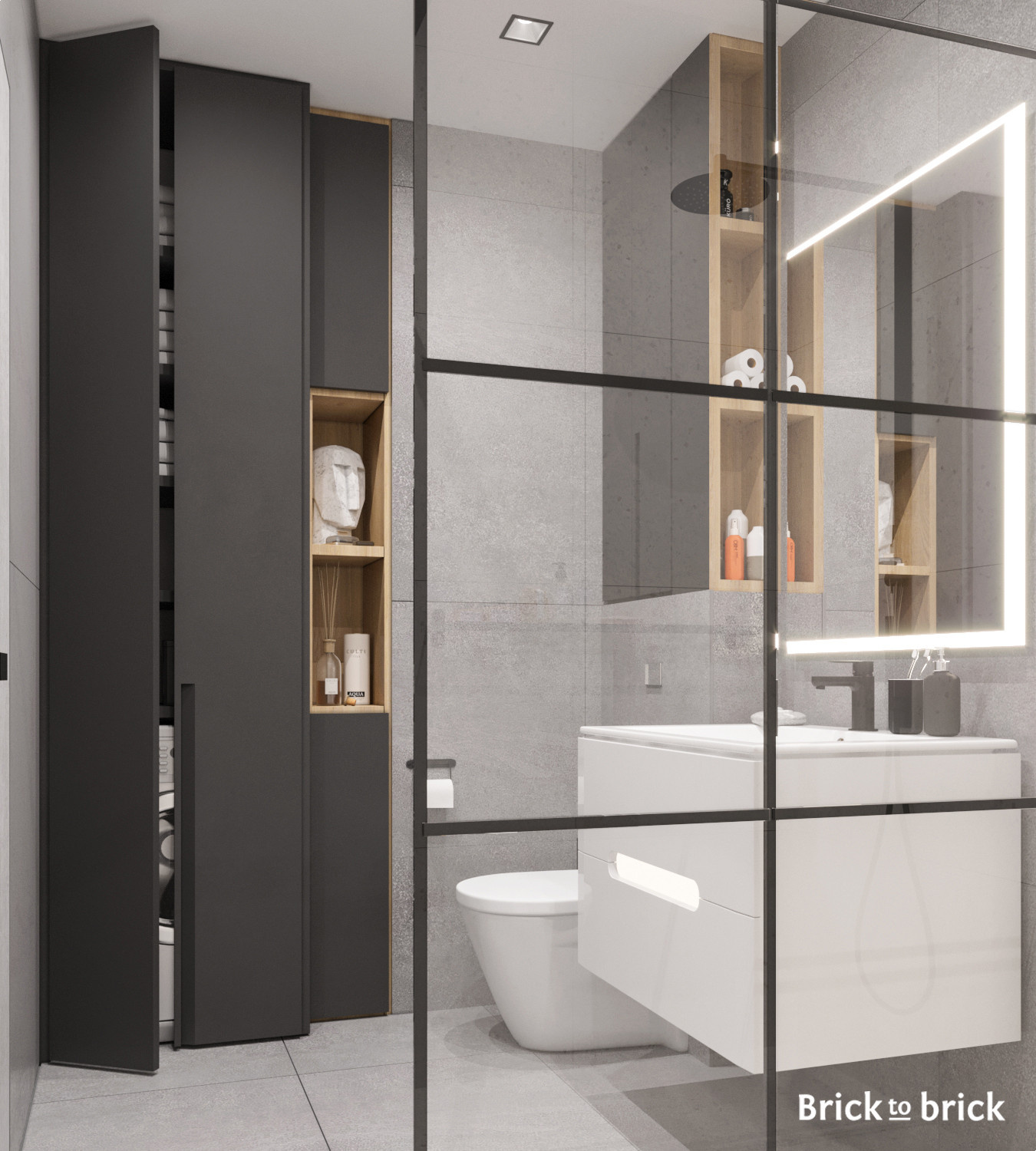 Квартира в современном стиле (70 м2)