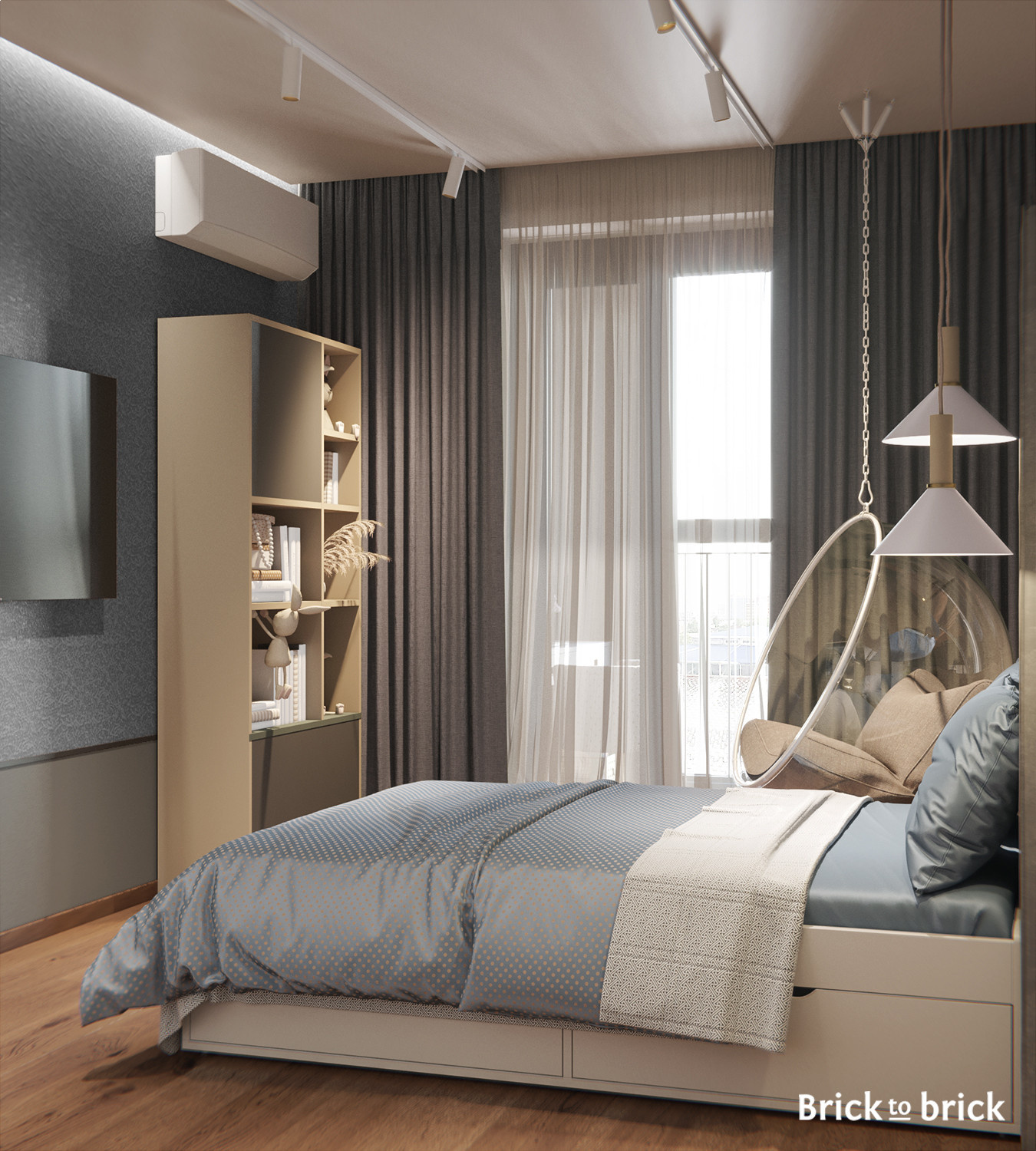 Квартира в современном стиле (105 м2)