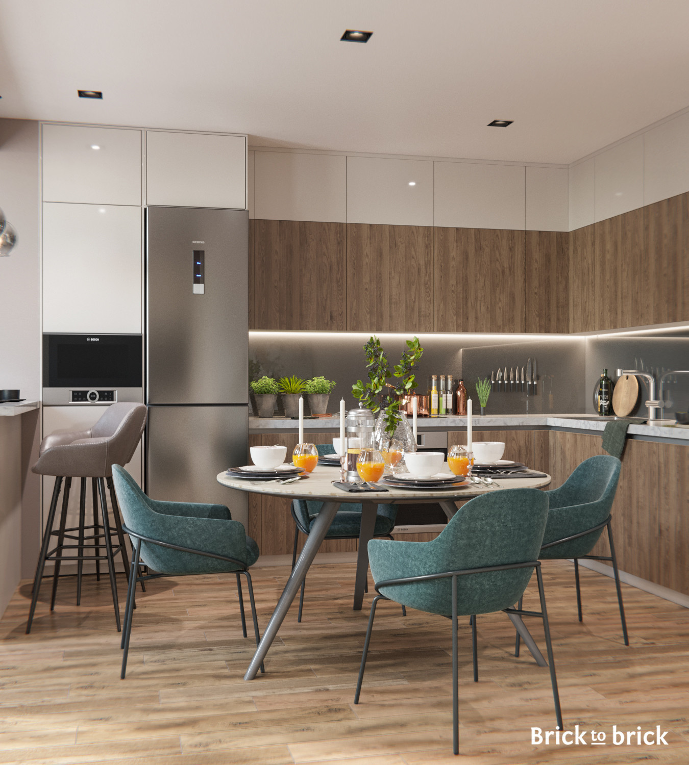 Квартира в современном стиле (105 м2)