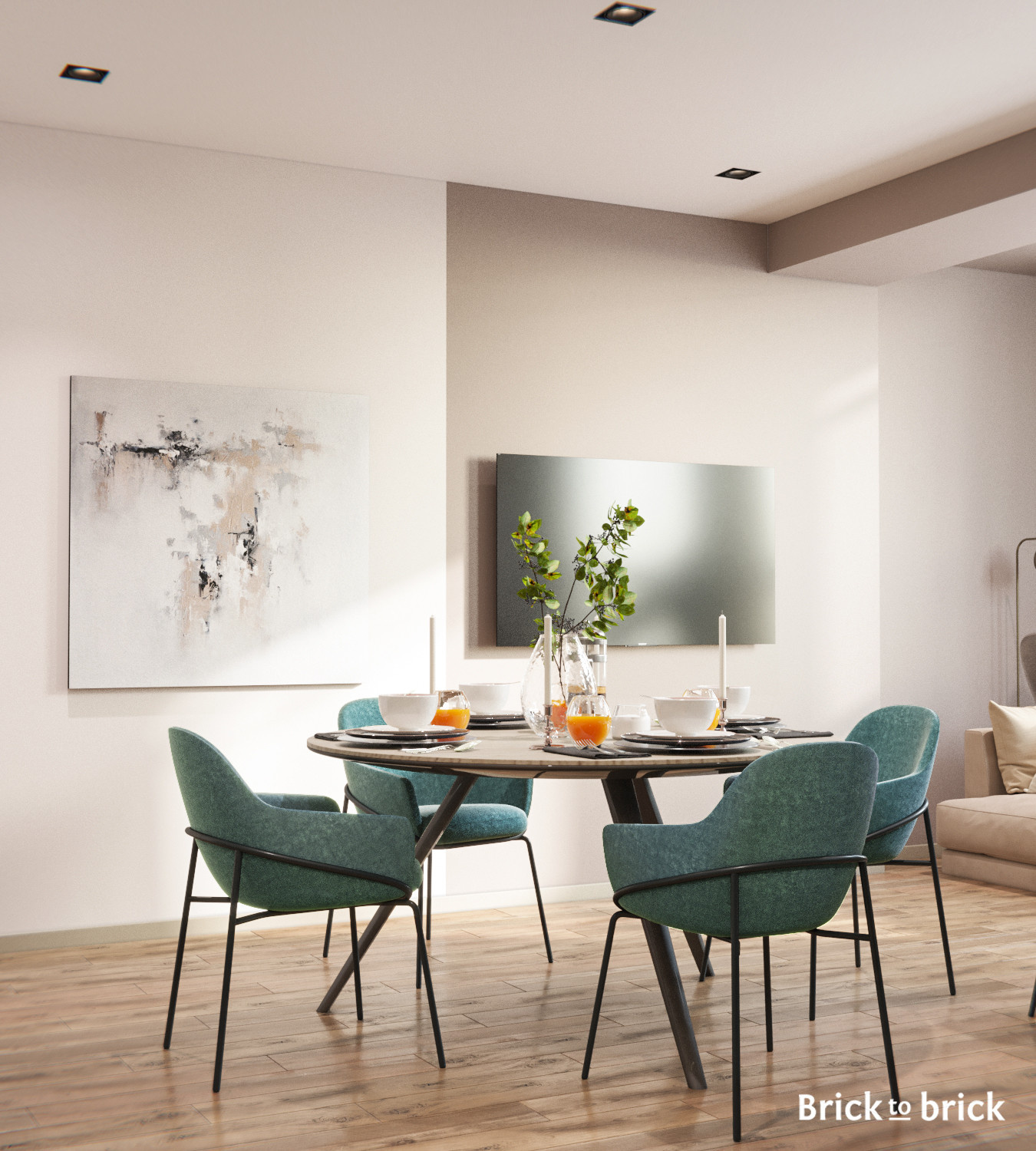 Квартира в современном стиле (105 м2)