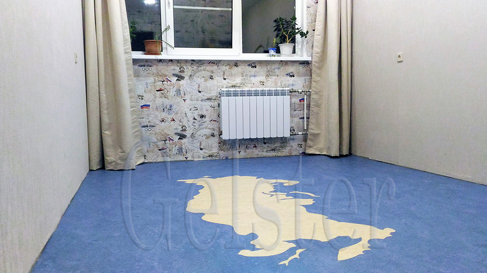 Мармолеум в интерьерах квартир