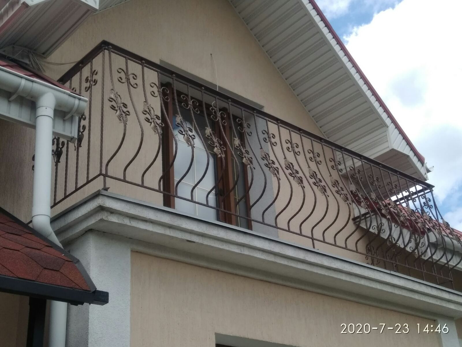 Кованое балконное ограждение