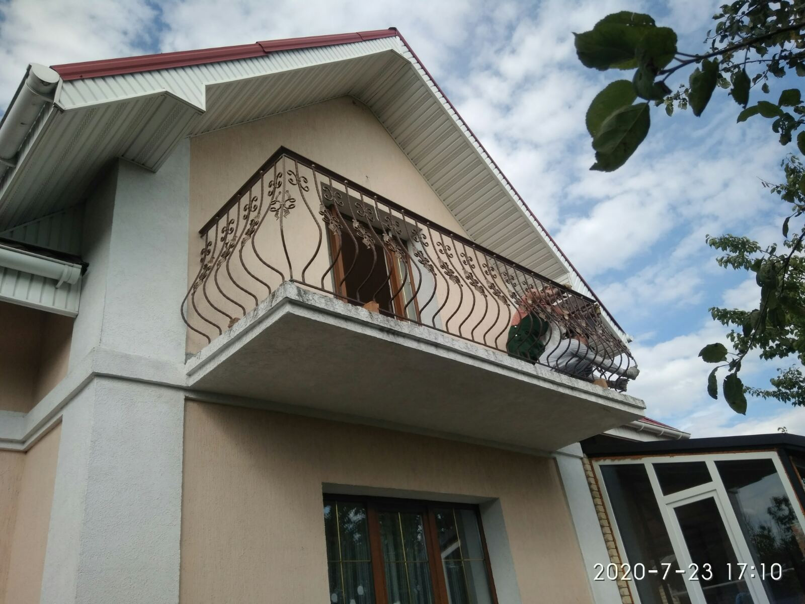 Кованое балконное ограждение