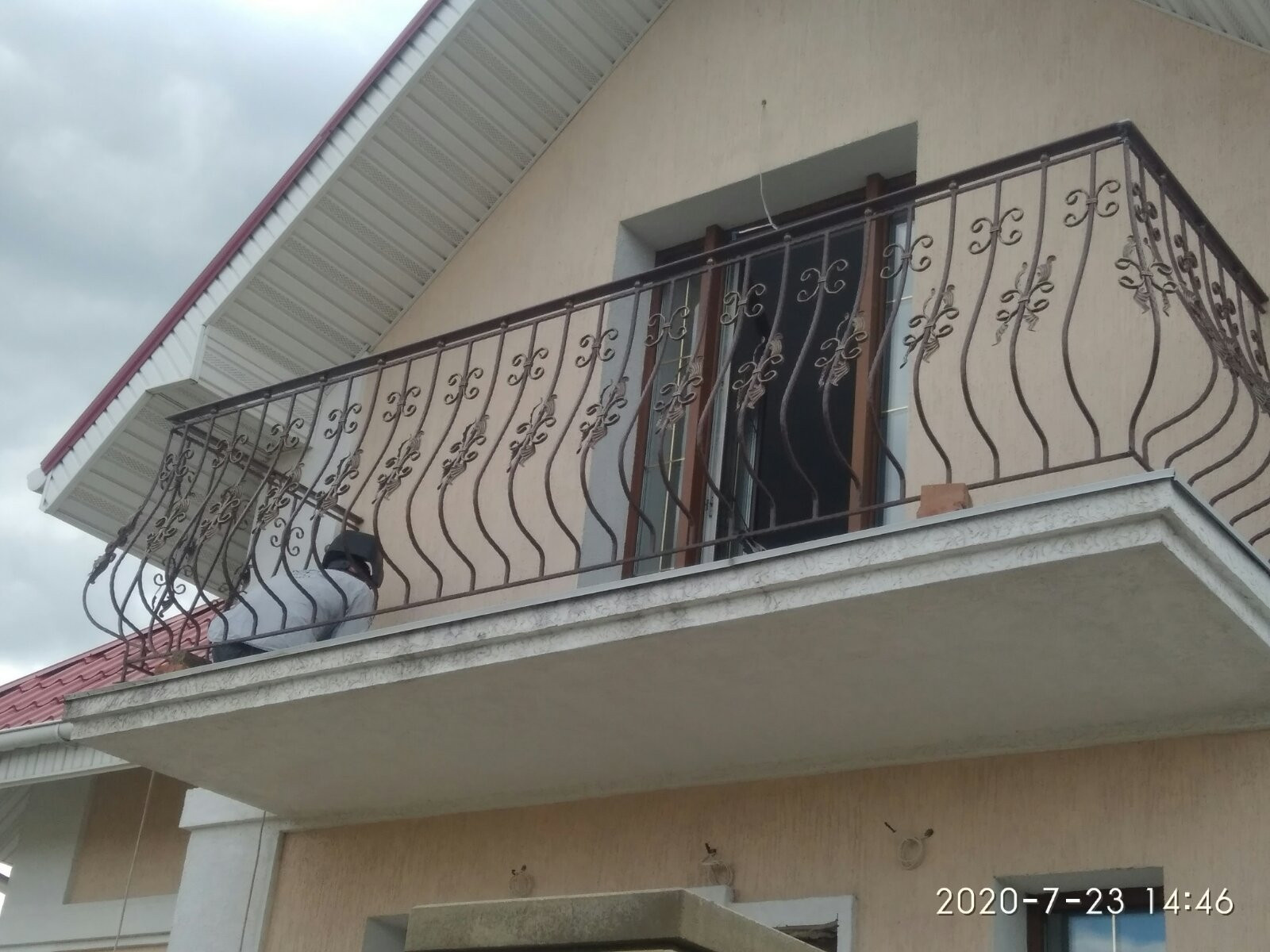 Кованое балконное ограждение