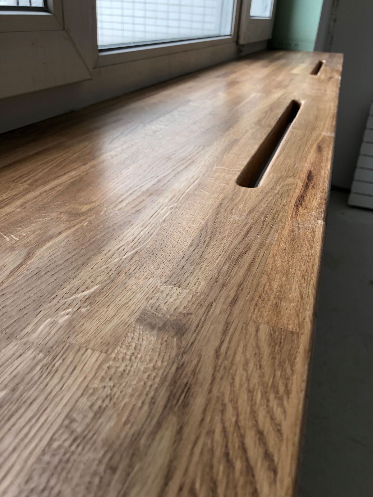 Подоконники из дуба