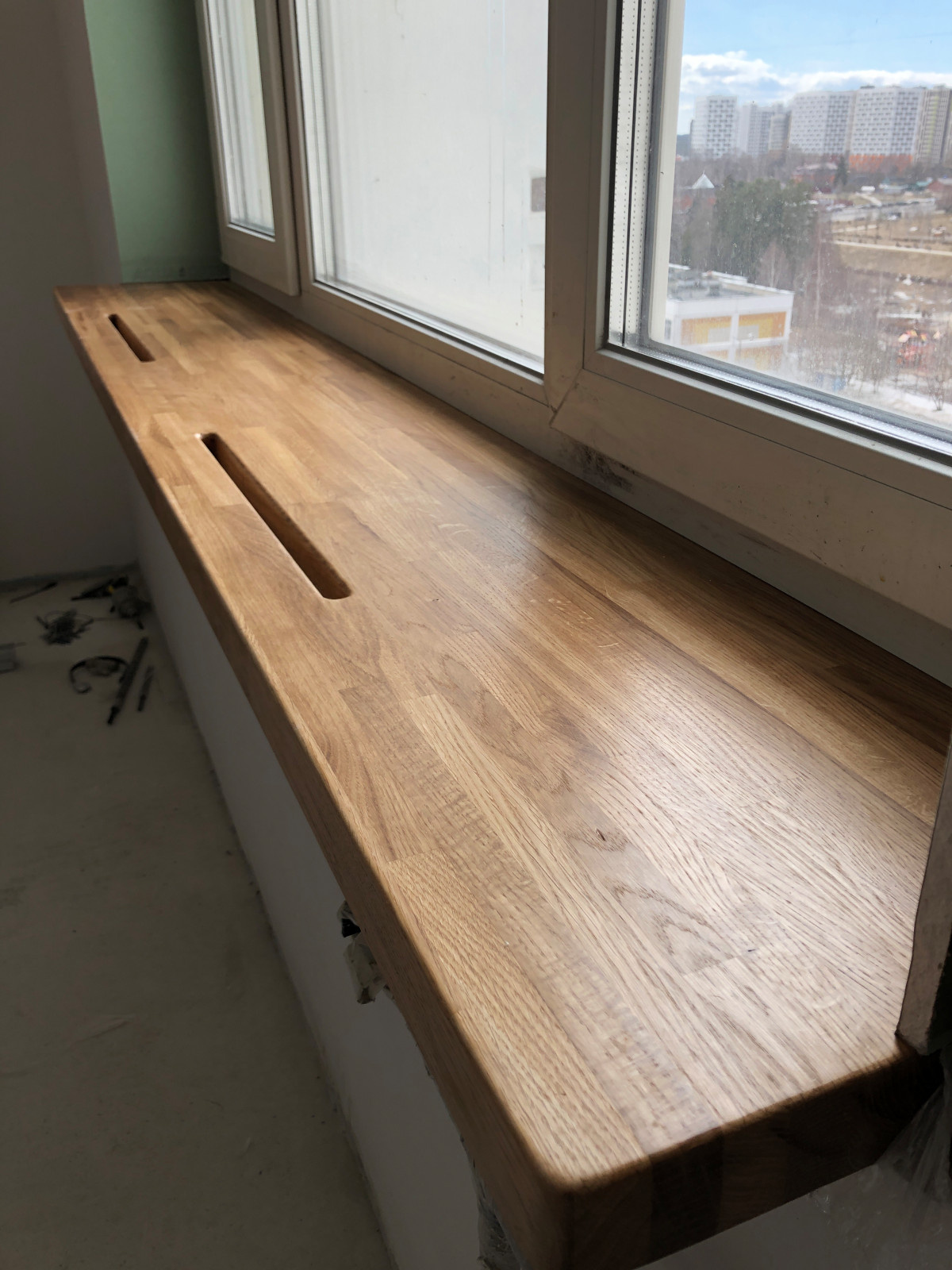 Подоконники из дуба