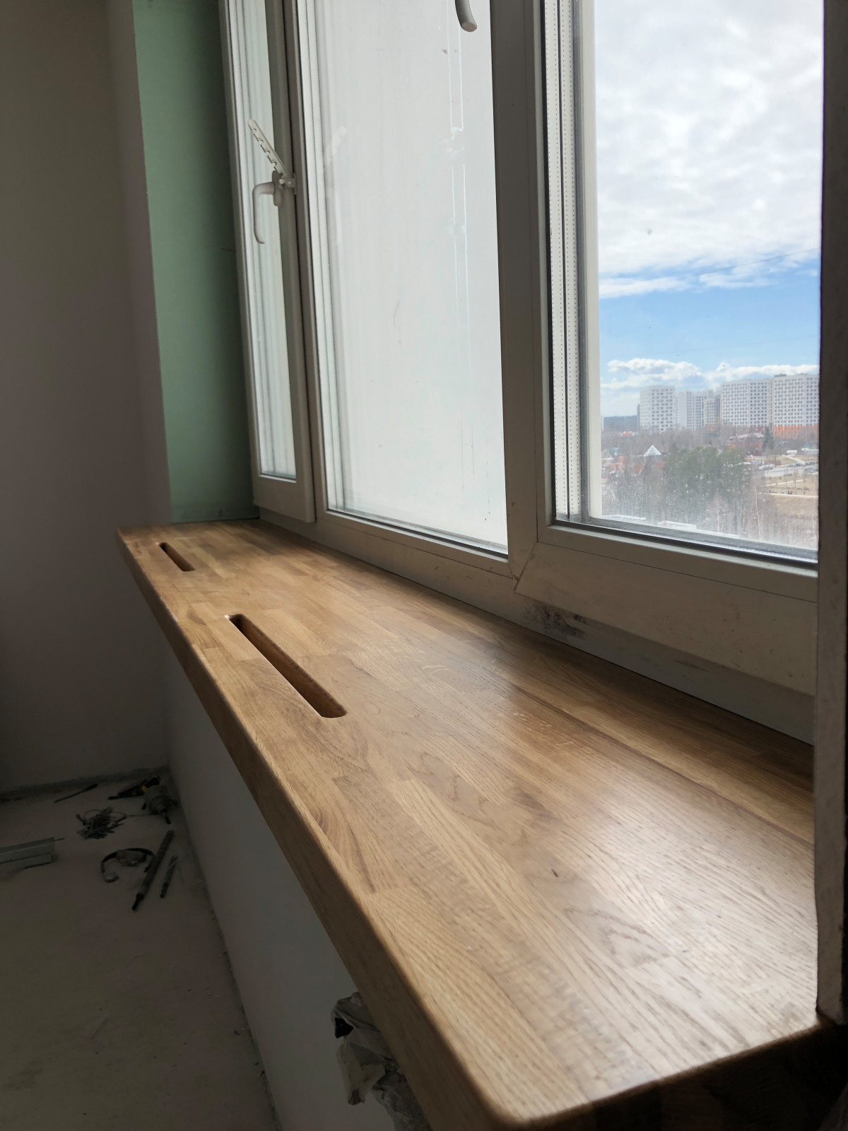 Подоконники из дуба