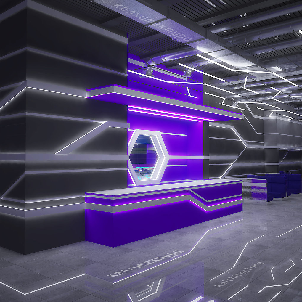 Развлекательный центр "ОРИОН". Реализованный дизайн интерьера. Бильярдная, кафе