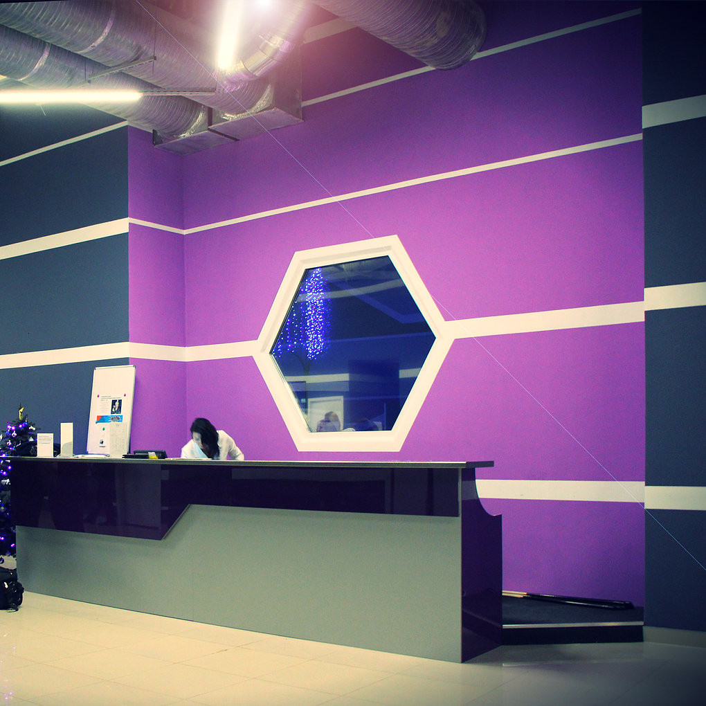 Развлекательный центр "ОРИОН". Реализованный дизайн интерьера. Бильярдная, кафе