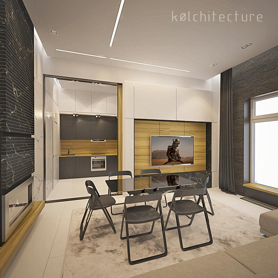 Интерьер двухкомнатной квартиры в г. Москве.