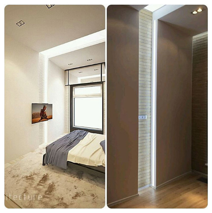 Интерьер двухкомнатной квартиры в г. Москве.