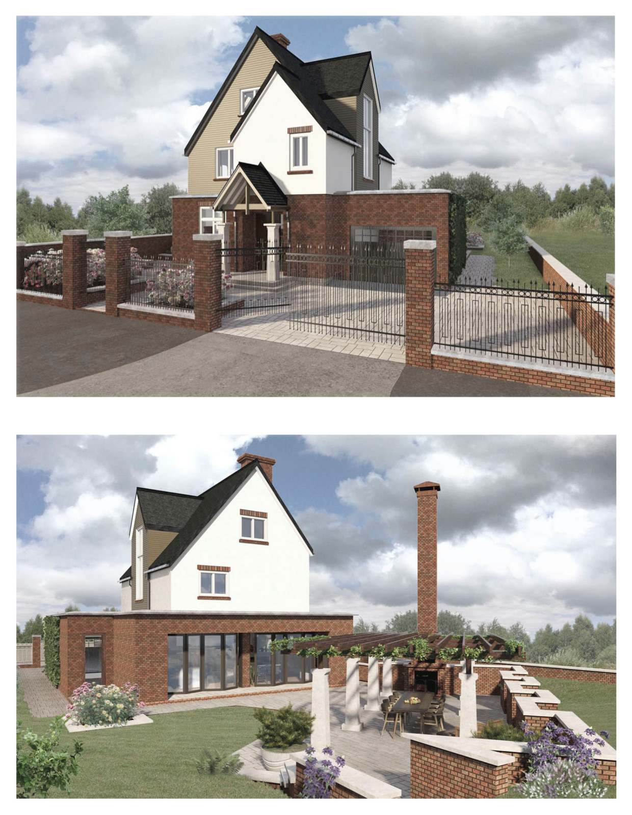 Concepturаl visual renders of private house / Nottinghamshire / England / the UK