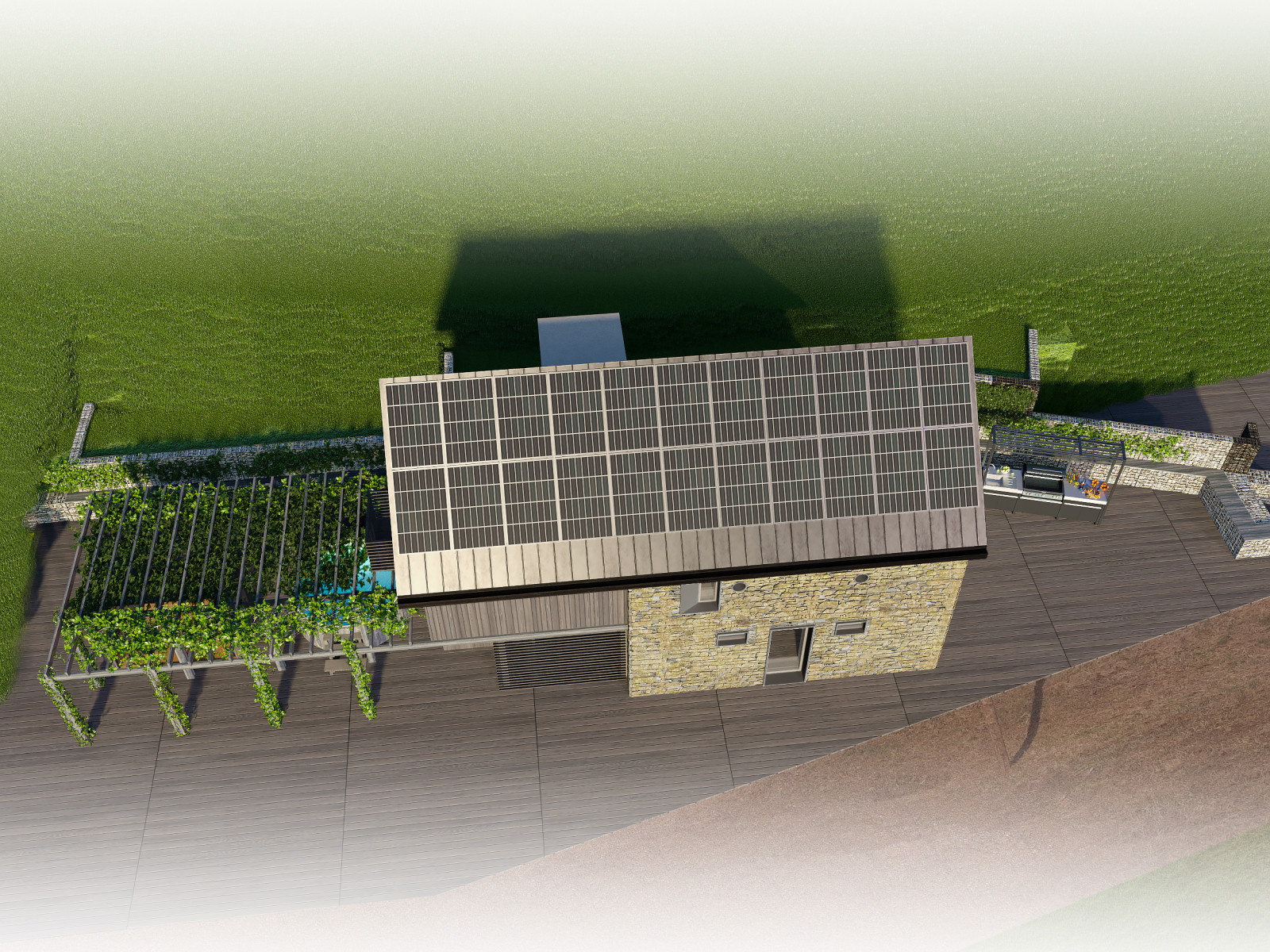 House rebuilding and new design of Summer house in Pradebon, Italy